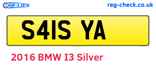 S41SYA are the vehicle registration plates.