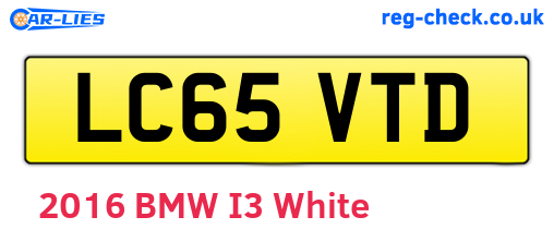 LC65VTD are the vehicle registration plates.
