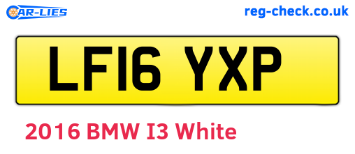 LF16YXP are the vehicle registration plates.