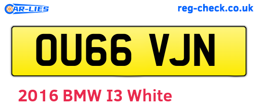OU66VJN are the vehicle registration plates.