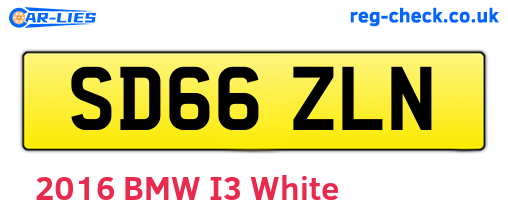 SD66ZLN are the vehicle registration plates.