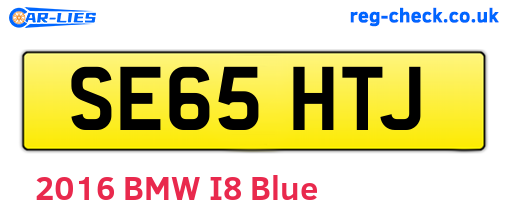 SE65HTJ are the vehicle registration plates.