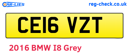 CE16VZT are the vehicle registration plates.
