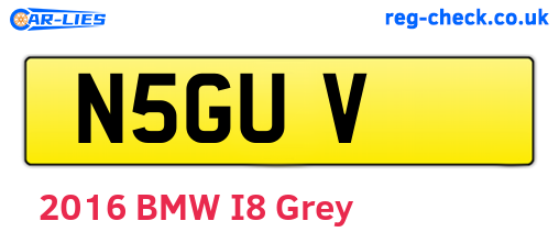 N5GUV are the vehicle registration plates.