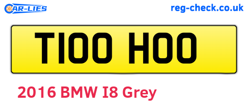 T100HOO are the vehicle registration plates.