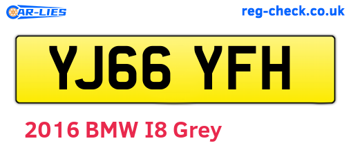 YJ66YFH are the vehicle registration plates.