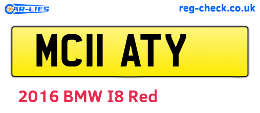 MC11ATY are the vehicle registration plates.