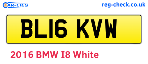BL16KVW are the vehicle registration plates.