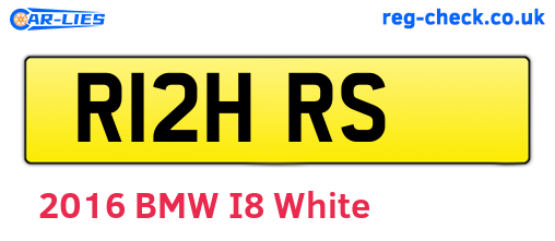 R12HRS are the vehicle registration plates.