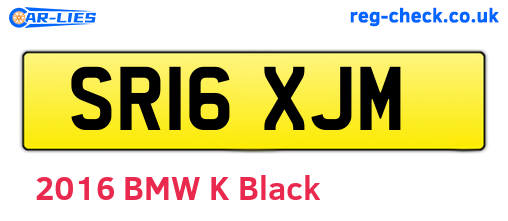 SR16XJM are the vehicle registration plates.