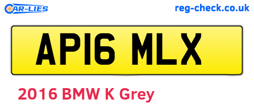 AP16MLX are the vehicle registration plates.
