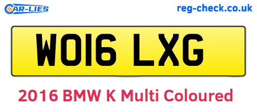 WO16LXG are the vehicle registration plates.