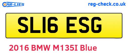 SL16ESG are the vehicle registration plates.