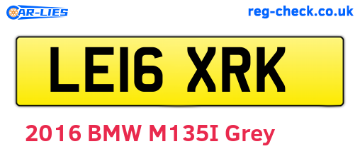 LE16XRK are the vehicle registration plates.