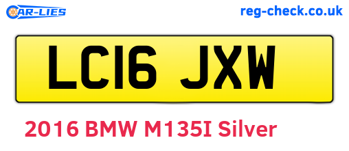 LC16JXW are the vehicle registration plates.