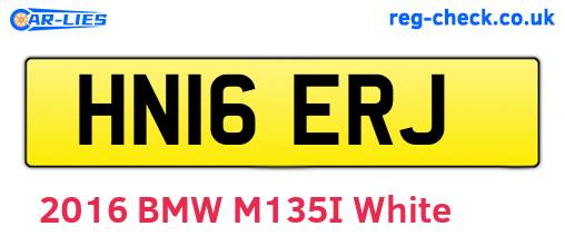 HN16ERJ are the vehicle registration plates.