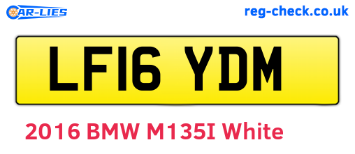 LF16YDM are the vehicle registration plates.