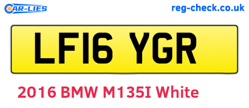 LF16YGR are the vehicle registration plates.