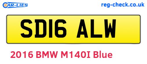 SD16ALW are the vehicle registration plates.