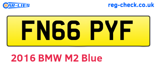 FN66PYF are the vehicle registration plates.