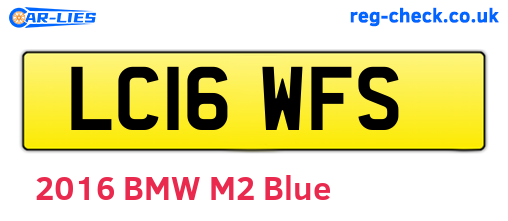 LC16WFS are the vehicle registration plates.