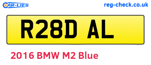 R28DAL are the vehicle registration plates.