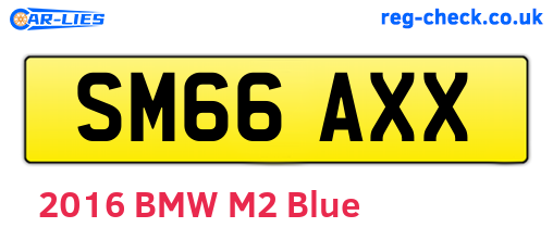 SM66AXX are the vehicle registration plates.