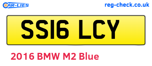 SS16LCY are the vehicle registration plates.