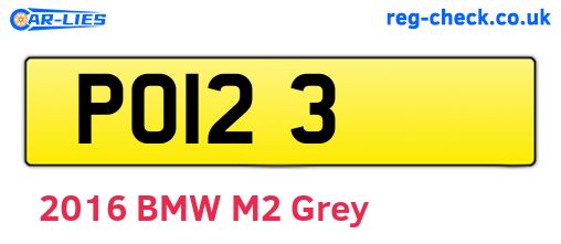 POI23 are the vehicle registration plates.