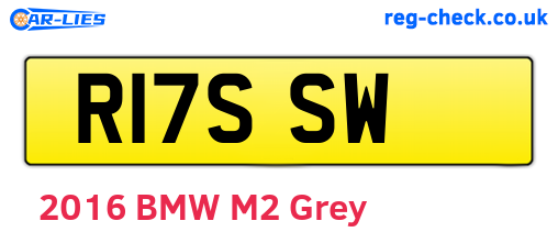 R17SSW are the vehicle registration plates.