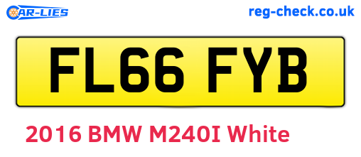 FL66FYB are the vehicle registration plates.