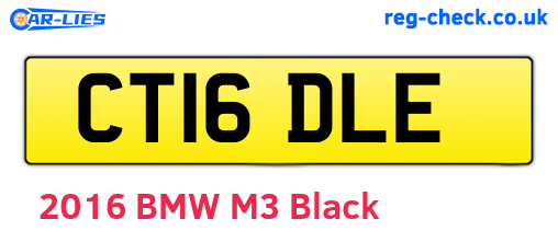 CT16DLE are the vehicle registration plates.