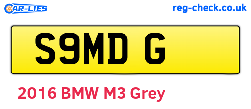 S9MDG are the vehicle registration plates.