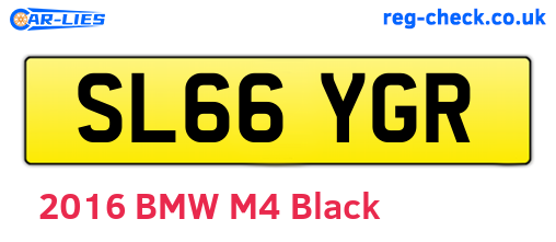 SL66YGR are the vehicle registration plates.