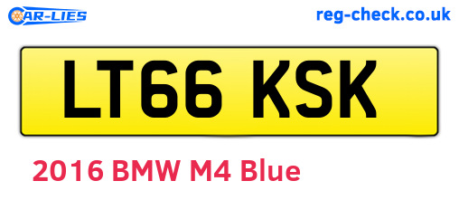 LT66KSK are the vehicle registration plates.