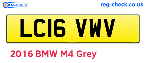 LC16VWV are the vehicle registration plates.