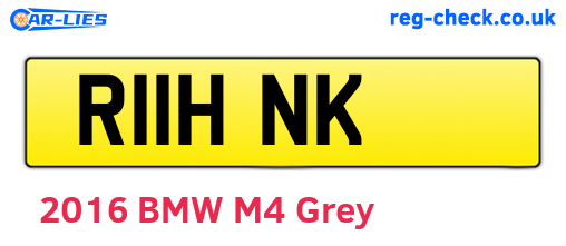 R11HNK are the vehicle registration plates.
