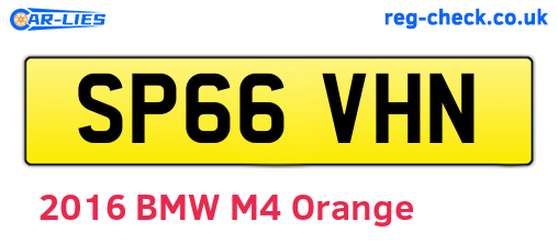 SP66VHN are the vehicle registration plates.