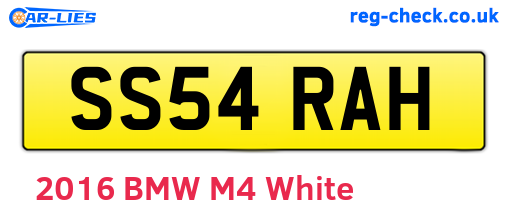 SS54RAH are the vehicle registration plates.