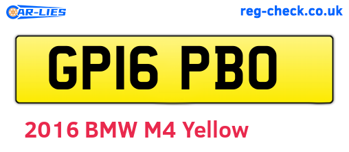 GP16PBO are the vehicle registration plates.