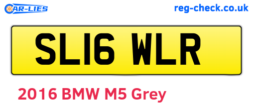 SL16WLR are the vehicle registration plates.