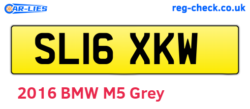 SL16XKW are the vehicle registration plates.