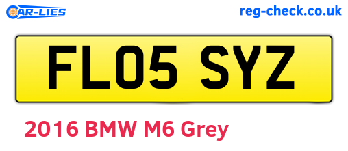 FL05SYZ are the vehicle registration plates.