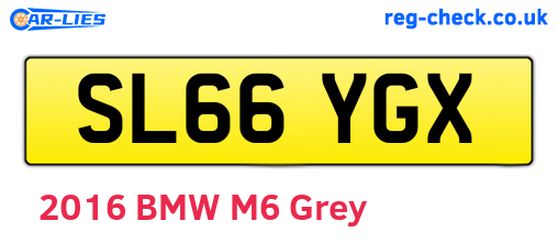 SL66YGX are the vehicle registration plates.