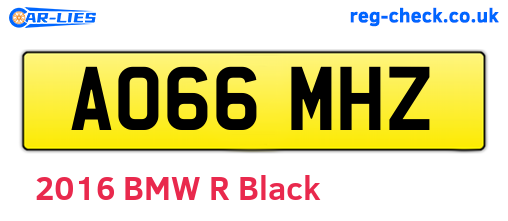 AO66MHZ are the vehicle registration plates.