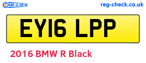 EY16LPP are the vehicle registration plates.
