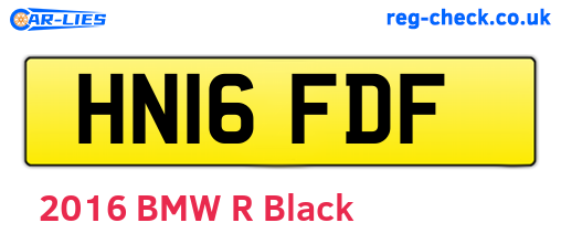 HN16FDF are the vehicle registration plates.