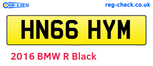 HN66HYM are the vehicle registration plates.