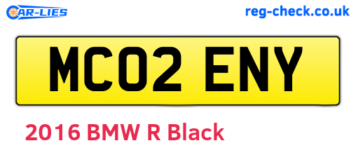 MC02ENY are the vehicle registration plates.
