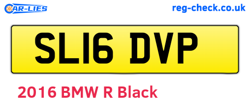 SL16DVP are the vehicle registration plates.